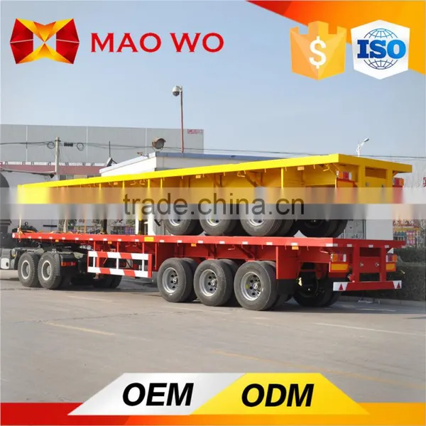 Tri-axle Low Skeleton Semi Trailer , Container Chassis Trailer photo-6