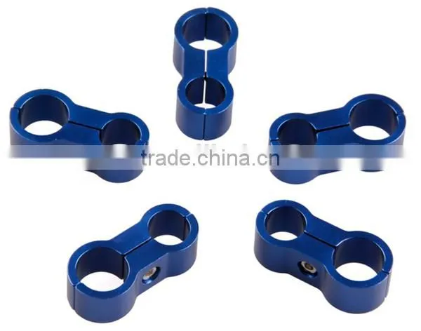AN6 13MM Fuel Oil Braided Hose Separator Clamp Fitting Adapter photo-4