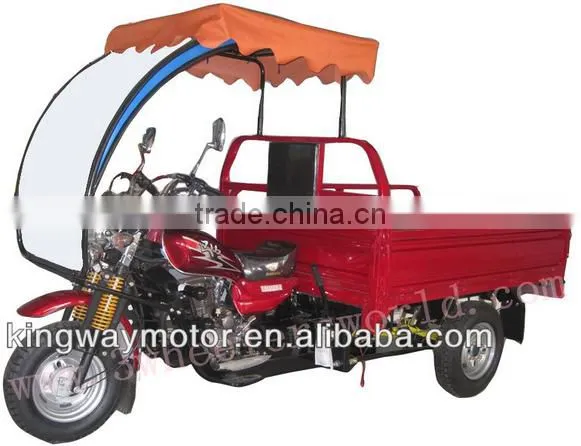 Africa Type,New Sale 150CC/200cc Cabin Three Wheel Food Tricycle Cart for Sale photo-2