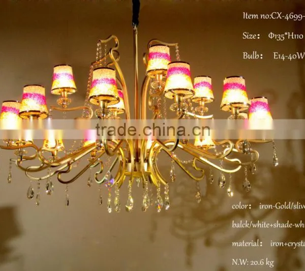 CE UL Certificate Wholesale Red Luxury Modern Metal Chandelier photo-6
