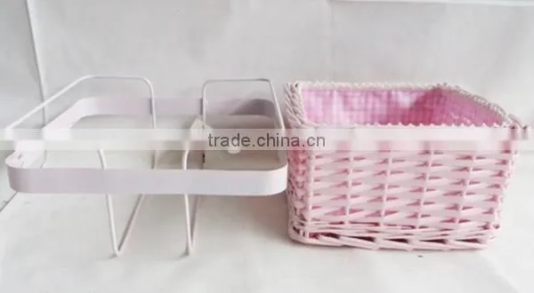 High Quality Square Wicker Basket Decorative Wire Bread Basket photo-4