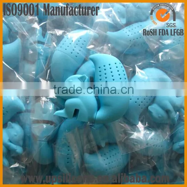 FDA Silicone Material Convenient Tea Strainer Cute Squirrel Filter Tea Infuser Accessories photo-5