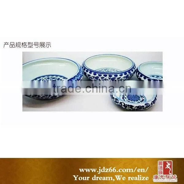 Delicate Design Excellent Quality Blue and White Porcelain Flower Pots Wholesale for Garden Decor photo-2