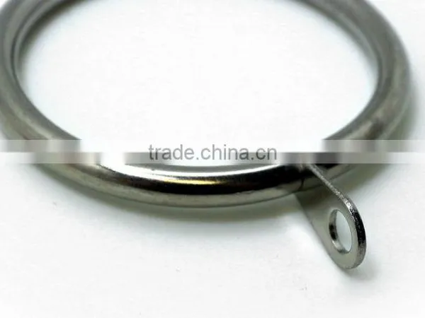 Brushed Nickel Plated Curtain Metal Rod Ring Fixed Eyelet Inside Diameter 43mm - 4 Colors photo-4