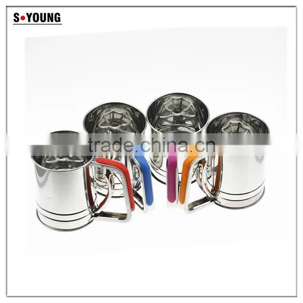 42001hand Operated Stainless Steel Kitchen Flour Sifter/strainer photo-5