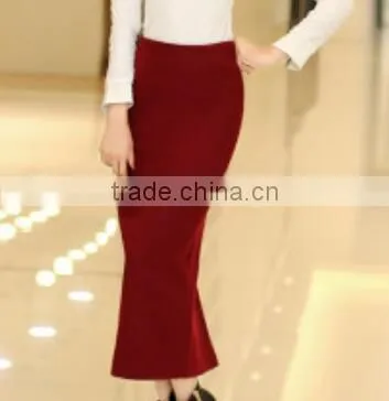 Latest Lady Pencil Short Skirt in Jersey/Split Step Skirt photo-2