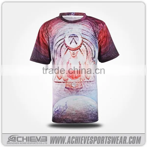 Sublimated Men Tee T Shirt, Made %100 Polyester, Custom Printing photo-3