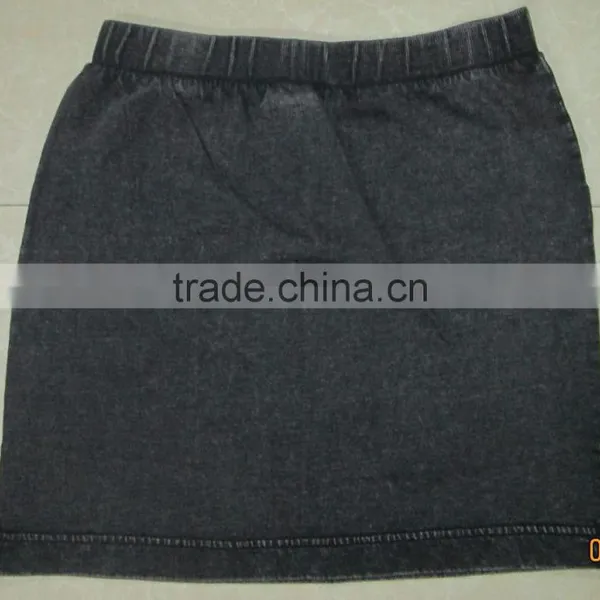 Knee Length Bodycon Girls Skirt, Pigment Washing Girls Skirt. photo-2