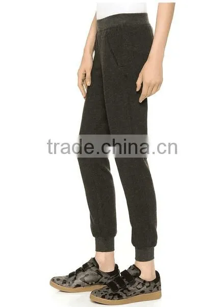 Wholesale Hemp Gray and Custom Color 100% Cotton Spring Pants for Women Long Pant Woman Sport Trousers photo-3