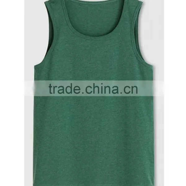 150 Grams Fabric Weight and Blank Design Cheap Wholesale Boys Tank Top photo-6