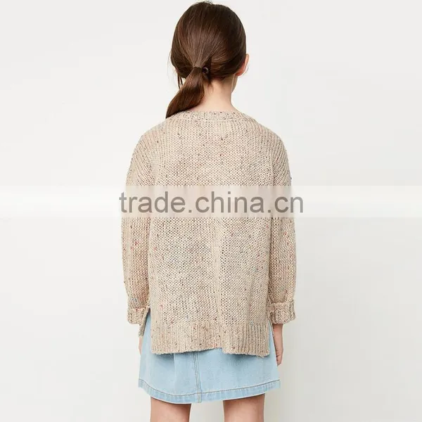 S32447W Big Girls Knit Sweaters Teenager Fashion Wool Blends Jumper Pullover 2017 Junior Autumn Sweater photo-2