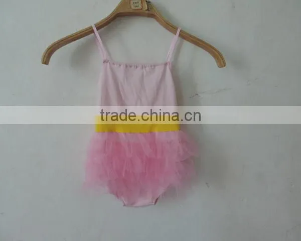 Hot Children Girls Fashion Clothing Ruffle Cherven Romper Summer Vacation Wholesale 2016 Kids Party Clothes photo-2