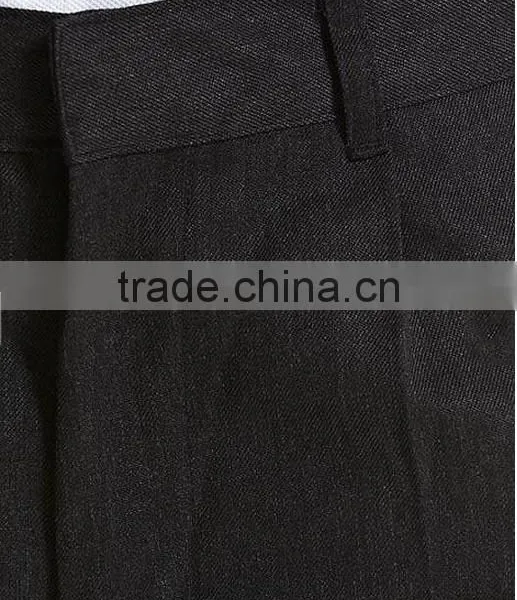 2016 Popular Latest Boys Flat Front Black School Uniform Pants photo-6