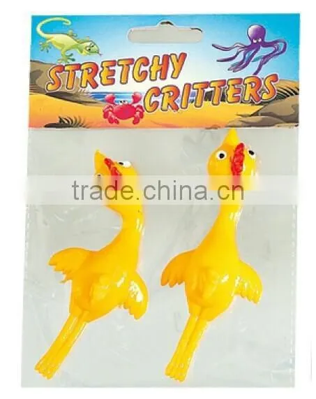 Plastic Slingshot Scream Flying Turkey Stretchy TPR Chicken photo-2