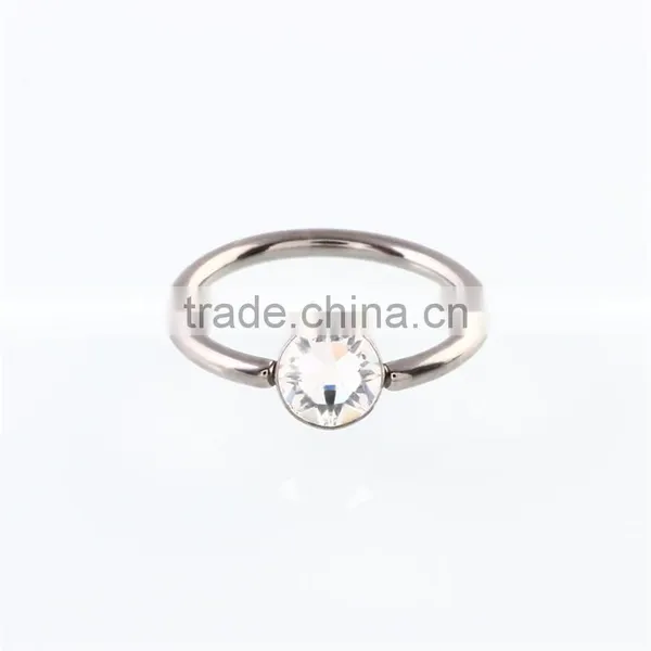 G23 Titanium Solid O-ring Nose Piercing India Body Jewelry Punk Jewelry photo-2