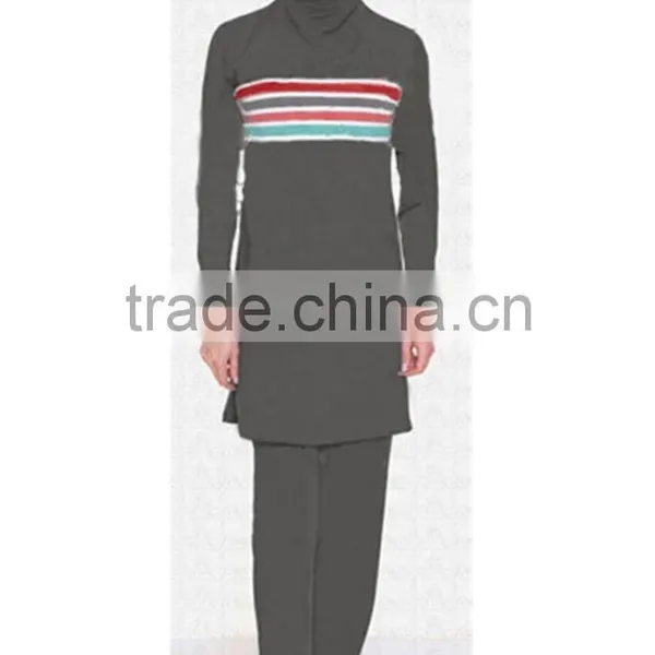 Woman Colorful Muslim Islamic Hijab Swimwear photo-3