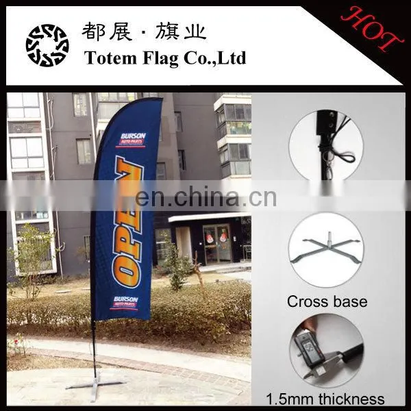 Wholesale Totem Flag OEM/ODM110 Knitted Fabric Business Flying Flag With Base photo-4