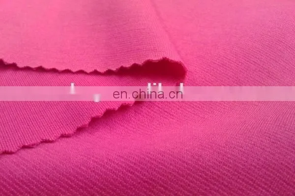 Winfar Textile Super Soft Jersey Pink Color Dyed Punto Roma Knitting Fabric photo-2