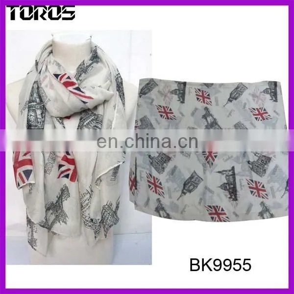 2014 Newest Shawl Wholesale Women Printed American Flag Scarf