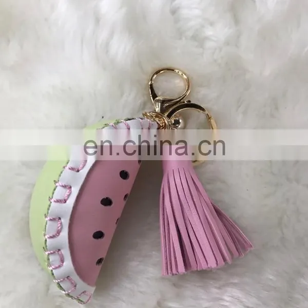 2017 New Fashion Wholesale Fruit Pom Poms Keychain for Bag and Phone photo-2