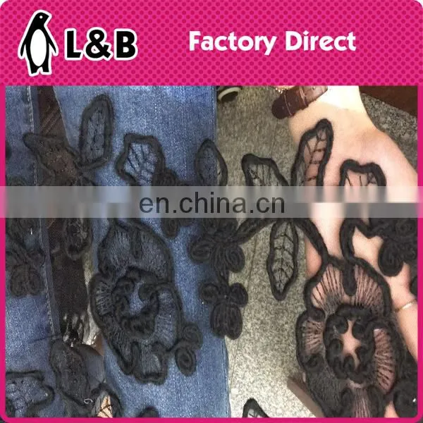 Top-fashion Elegant Flower Chiffon Lace Embroidered Fabric photo-6