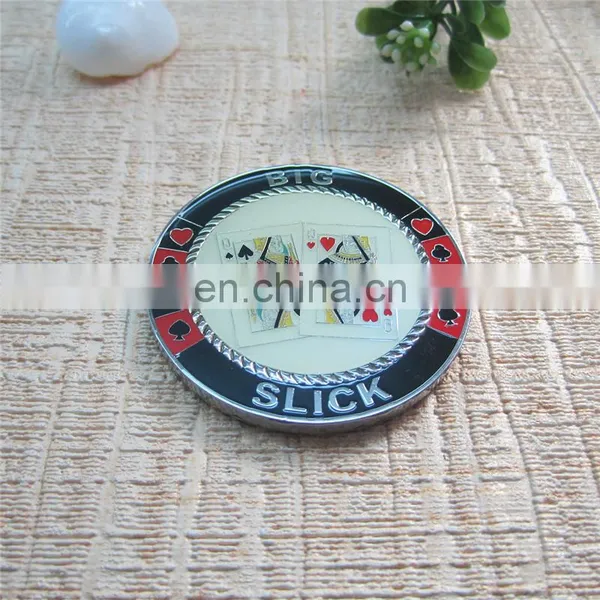 Gorgeous Streak Poker Baked Enamel Coin With Epoxy photo-3