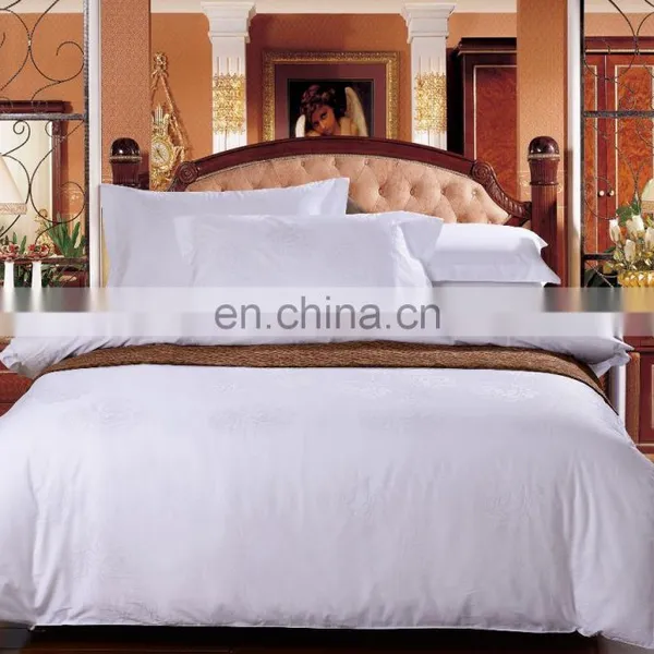 Hotel Bedding Sett/bedding Sheet/ White Cotton Jacqaurd Bedding Set photo-5