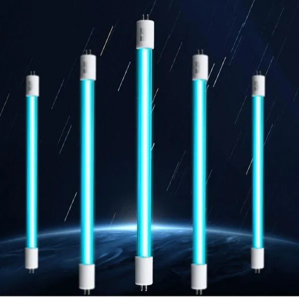 UVC Hot Cathode Germicidal Lamp T5 Double Ended Straight Tube Quartz Glass Ceramic Base G5 253.7nm 185nm photo-4
