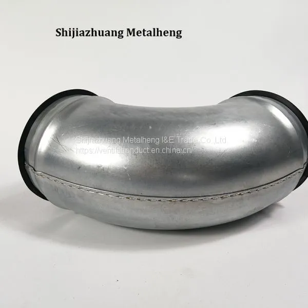 Spiral Pressed Bends Stamped Elbows With Gasket for Ventilation Duct System