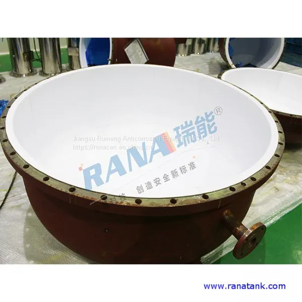 Factory Wholesales New Durable 65 Cubic Steel Lining PTFE/ PFA/ ETFE Anticorrosive Equipment With Long Service Life 15-20 Years Industrial Chemical Storage Tank Movable Portable Container and Pressure Vessel photo-5