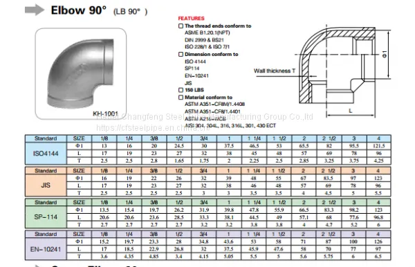 Stainless Steel 304 Cast Pipe Fitting, 1/8