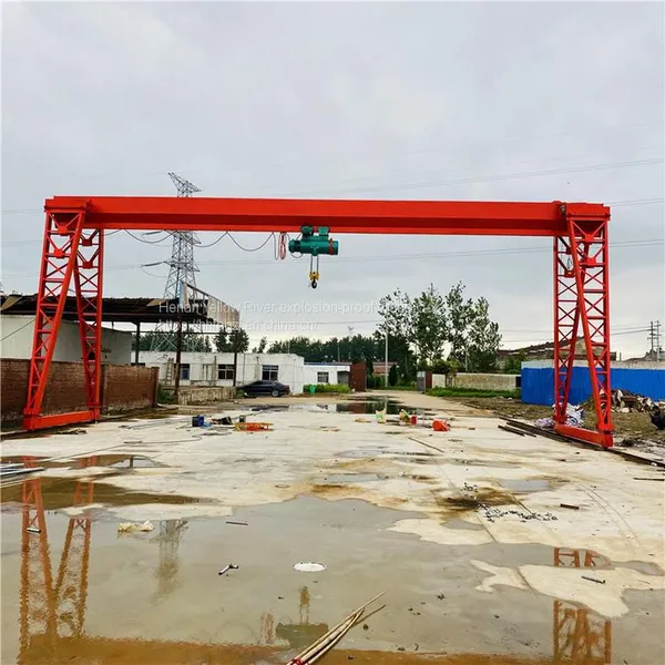 MH Type10 Ton General Gantry Crane, Gantry Crane, Main Girder Box Support Leg Gantry Crane, Rail Type Small Crane photo-2