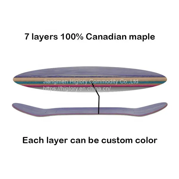 Blank Skateboard Decks Canadian Maple Skateboard Deck Skateboard Deck OEM photo-3