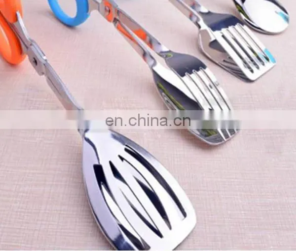 Set of Kitchen Stainless Steel Food Tong, BBQ Buffet Salad Grill Tongs Clip Cooking, Food Serving Utensil Tong Kitchenware photo-3