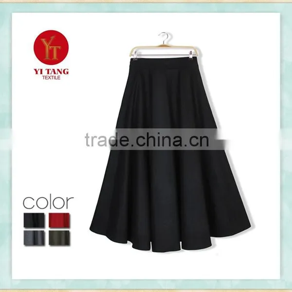 New design elegant black long skirt