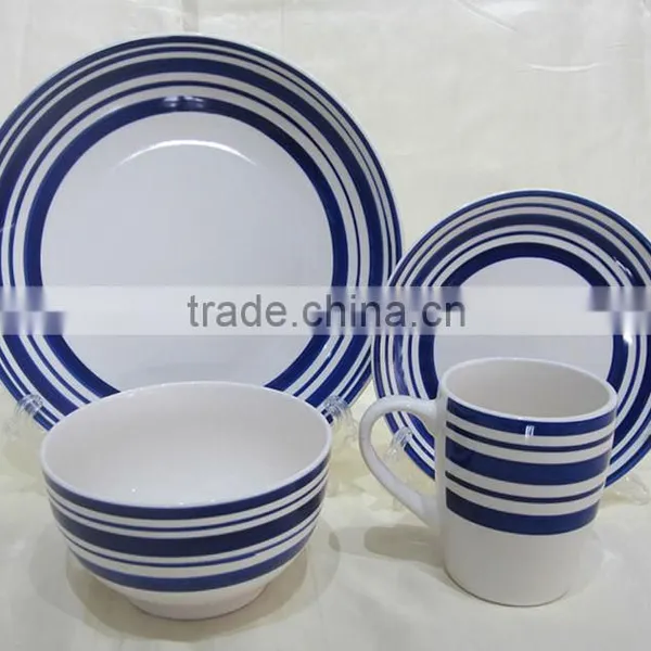 Stoneweare Dinnerset With Handprint Line Porcelain Unbreakable Dinnerware Withcheap Price and Good Quality photo-3