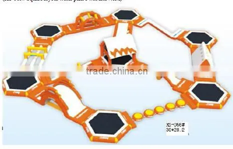 2015 Newest 0.9mm PVC Tarpaulin Colorful Inflatable Fun City Amusemet Park for Sea photo-2