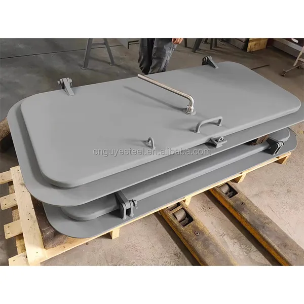 Customized Single Handle Steel Door for Ships Watertight and 12V Marine Product photo-2