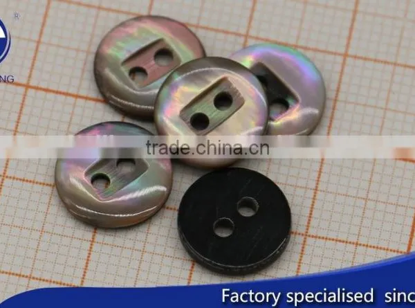 Bespoke Raw Brown Lip Shell Button for Coat photo-2