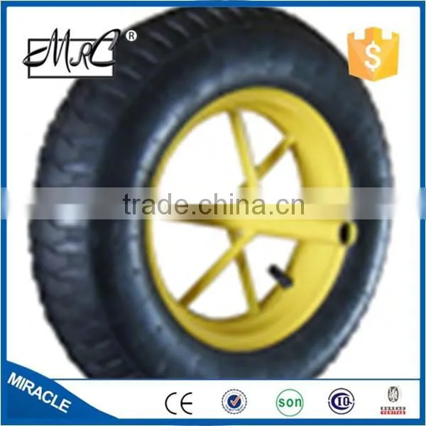 Hot Sale Pattern Pneumatic go Cart Wheel Tyre Rubber Wheelbarrow Wheel 13 x 3.25 / 3.00-8 photo-3