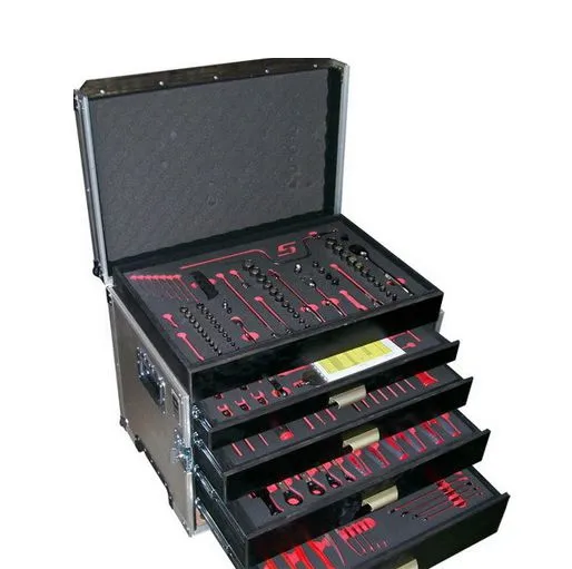 Professional Aluminum Tool Chest With Multi-Drawer Organization System and Mobile Workstation Design photo-3