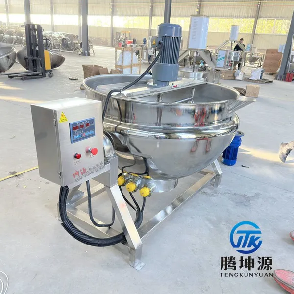 Automatic Stirring Jacketed Kettle for Syrup Melting, Sugar Melting and Coating photo-5