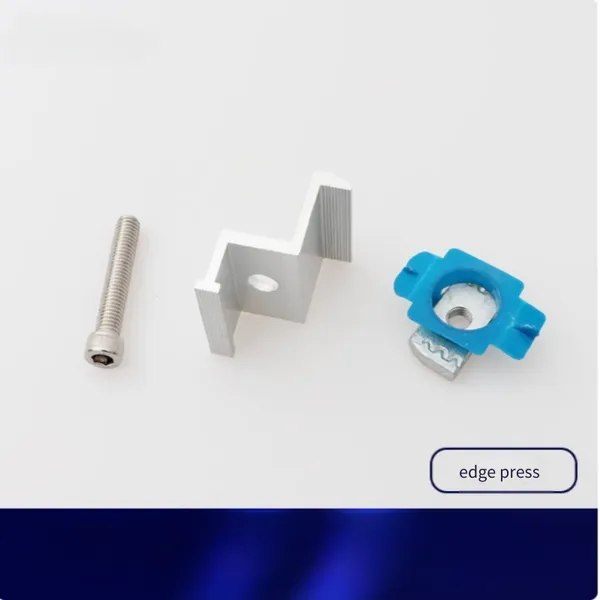 Solar Photovoltaic Panel Clamps, 50*35 Edge Clamps Made of Aluminum Alloy, Photovoltaic Mounting Accessories photo-5