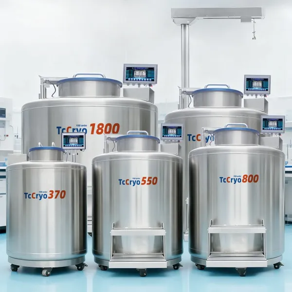 YDD1300 Cryogenic Freezing Container_liquid Phase Vapor Phase Liquid Nitrogen Tank Manufacturer TcCryo photo-4