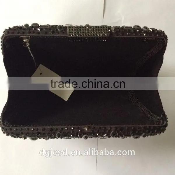 Crystal Satin Evening Bag, New Design Clutch Handbag photo-4