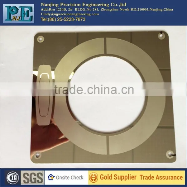 Jiangsu Stainless Steel Stamping Nameplate, Mirro Polished Badge With Back Sticker, OEM Photo Etch Machining photo-2
