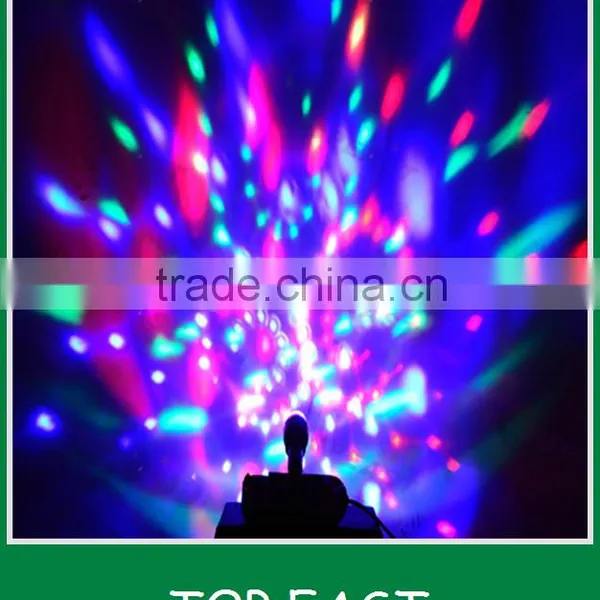 Hot Selling RGB Full Color 3W E27 LED Bulb Crystal Auto Rotating Stage Effect DJ Lamp Light Bulb Stage Lighting Quality Choice photo-4