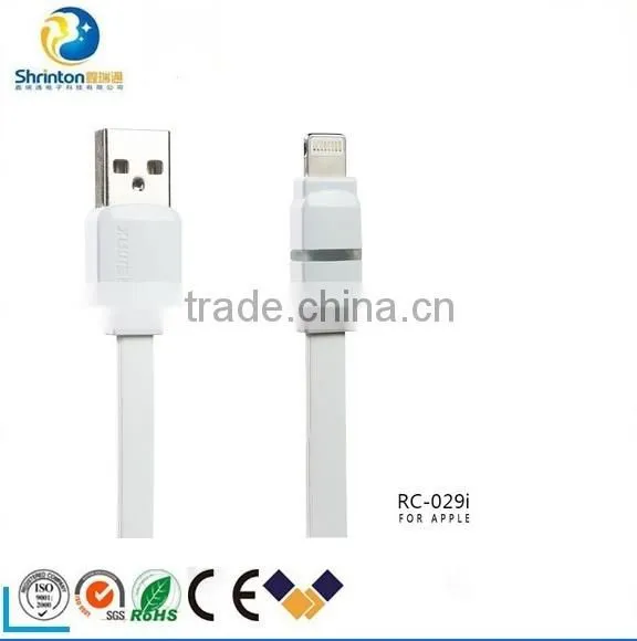 1M Length Remax Flat Cable With Led Light Usb Data Charge Cable photo-4