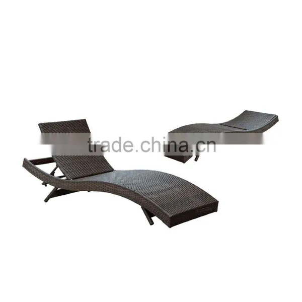 Rattan Outdoor Deck Chair Beach Wicker Lounge Chair Rattan Deck Chair photo-5