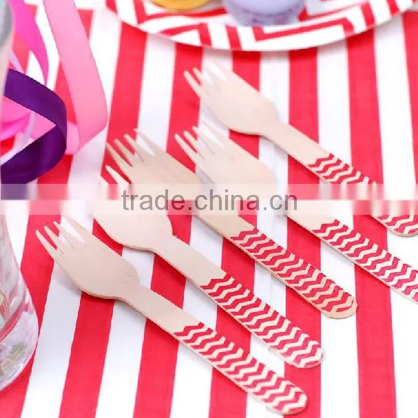 Colorful Mini Wooden Knife/Spoon/Fork Flatware For Party photo-2